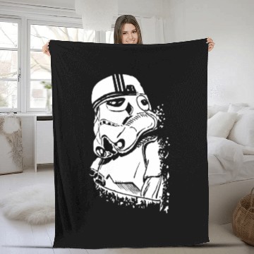 Discover Funny and cool Star Wars Stormtrooper graffiti Fleece Blankets