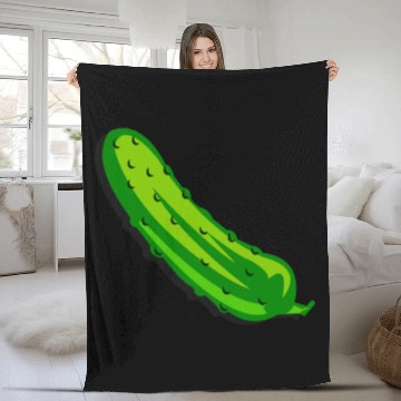 Discover It's a giant pickle Fleece Blankets