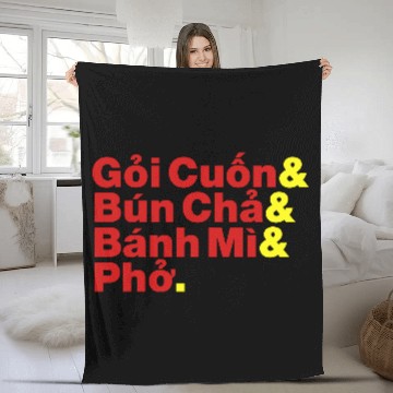 Discover Vietnamese / Vietnam Street Food Fleece Blankets