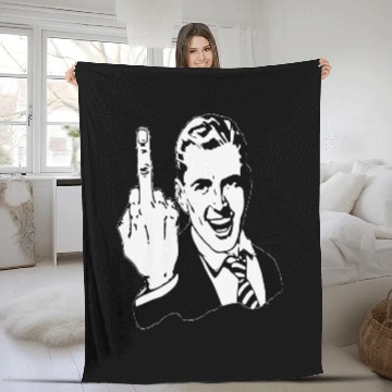 Discover Fuck off Fleece Blankets