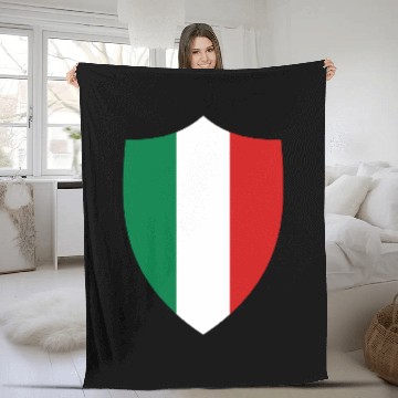 Discover Italy Shield Fleece Blankets