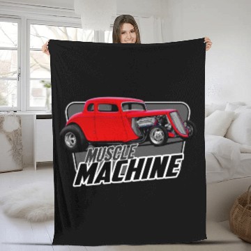 Discover Muscle Coupe Fleece Blankets