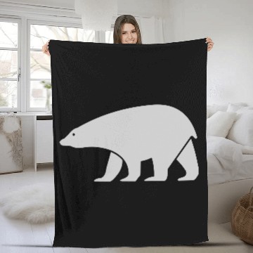 Discover polar bear Fleece Blankets