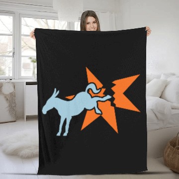 Discover Starburst Donkey Fleece Blankets