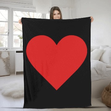 Discover Heart of Hearts Red Love Fleece Blankets