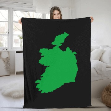Discover Ireland Solid Fleece Blankets