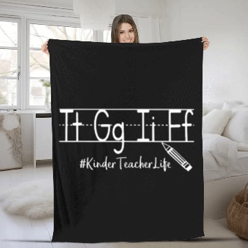 Discover Thank God It's Friday Kindergarten Teacher Fleece Blankets
