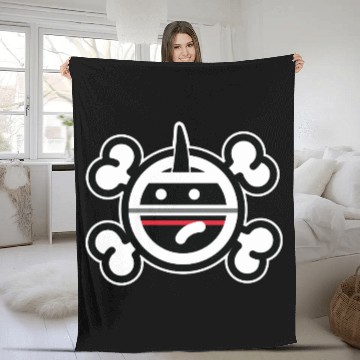 Discover Punk Rock Unicorn zip up Fleece Blankets