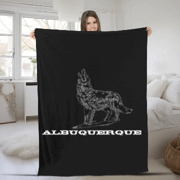 Discover Howling Wolf, Albuquerque Fleece Blankets