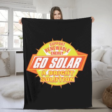 Discover Solar Energy Solution Baseball Jerseys Fleece Blankets