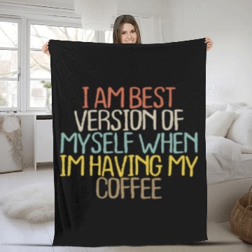 Discover Womens Funny Coffee Lovers Hilarious Sarcastic Quo Fleece Blankets