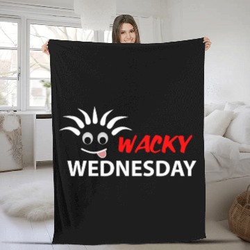 Discover WACKY WEDNESDAY Fleece Blankets