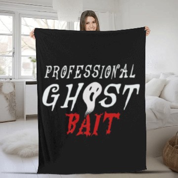 Discover Professional Ghost Bait - Halloween Ghost Hunting Fleece Blankets