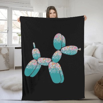 Discover Balloon Dog M Fleece Blankets