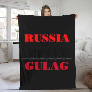 Discover Russia and Putin Fleece Blankets