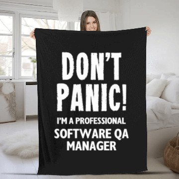 Discover Software QA Manager Fleece Blankets
