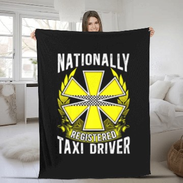 Discover Nationally Registered Taxi Driver Ambulance Parame Fleece Blankets