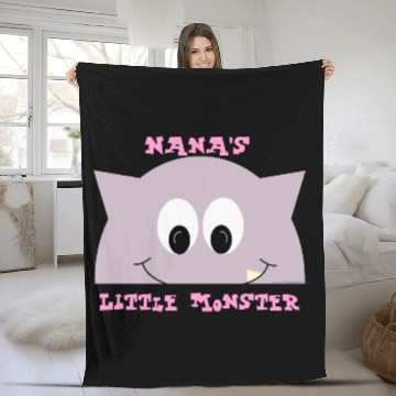 Discover Little Monster In Lilac Fleece Blankets