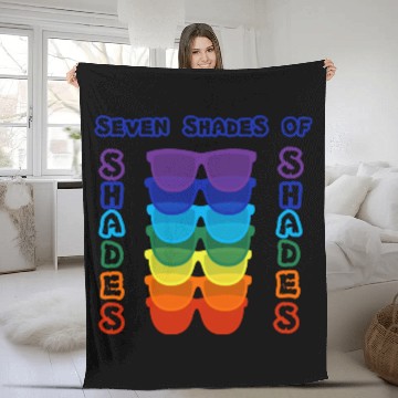 Discover Seven Shades of Shades  Plus Size Fleece Blankets