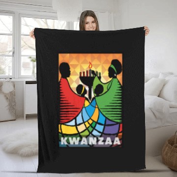 Discover We Are One Kwanzaa Fleece Blankets