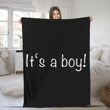 Discover Newborn Son Baby Shower | It's A Son | Future Pare Fleece Blankets