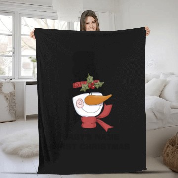 Discover Frosty Snowman First Christmas T Fleece Blankets