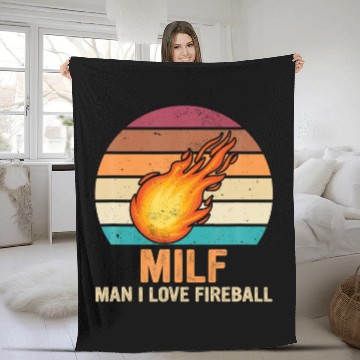Discover Milf Man I Love Fireball Meteor Astronomy Fleece Blankets