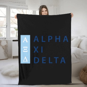 Discover Alpha Xi Delta Stacked Fleece Blankets