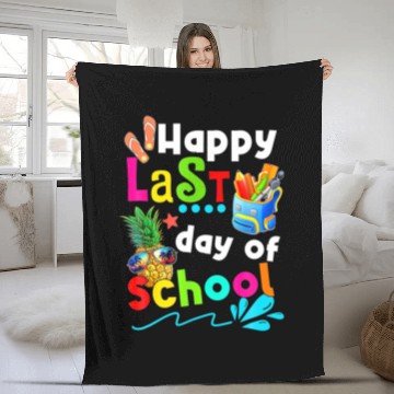 Discover Summer Happy Last Day Of School Teacher Student Gr Fleece Blankets