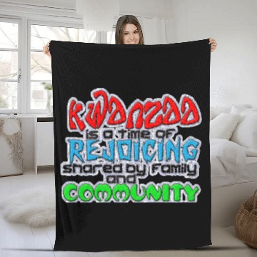 Discover Community Kwanzaa Fleece Blankets