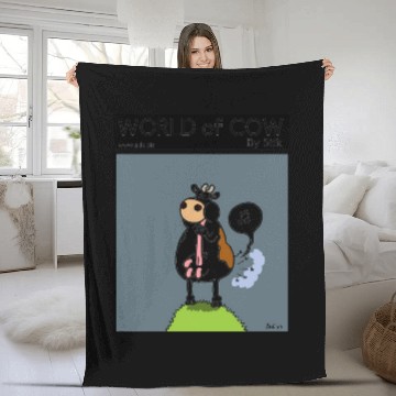 Discover Cow Moosic Fleece Blankets