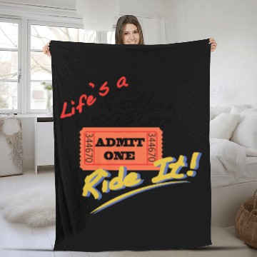 Discover Life's A Roller Coaster Fleece Blankets