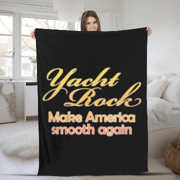 Discover Vintage Yacht Rock Music Fleece Blankets