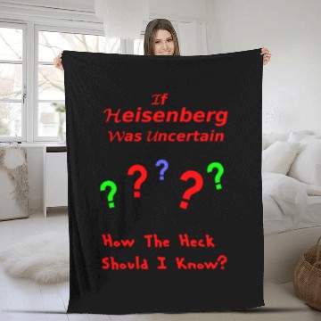 Discover Heisenberg Uncertainty Fleece Blankets