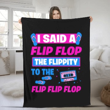 Discover Cool Beach Flip Flop Sandal For Sand Sun Surf Hip Fleece Blankets