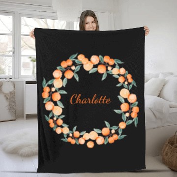 Discover Personalized Citrus Orange Fruit Fleece Blankets