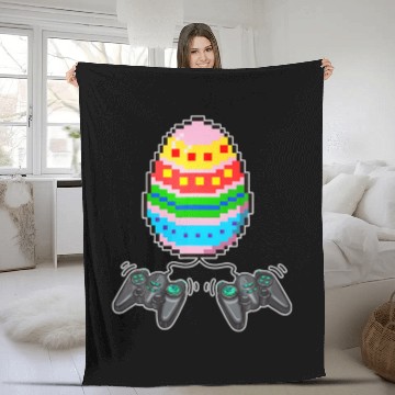 Discover Gamer Easter Boys Girls Toddler Easter Video Game Fleece Blankets