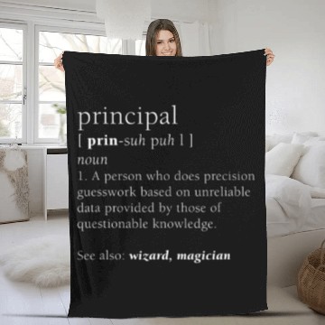 Discover Principal Definition Funny Cute Back To School Gif Fleece Blankets