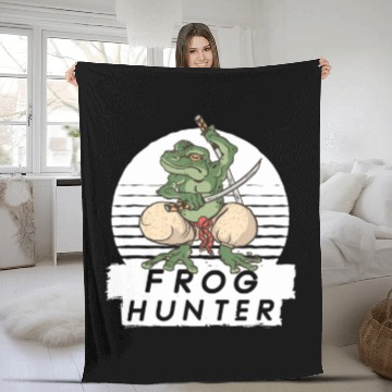 Discover Funny Frog Lover Fleece Blankets
