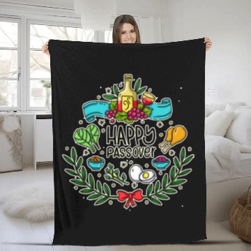 Discover Happy Passover | Passover Holiday Fleece Blankets