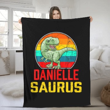 Discover Danielle Saurus Family Reunion Last Name Team Funn Fleece Blankets