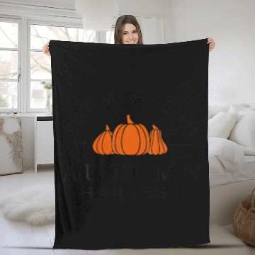 Discover Farm Fresh Autumn Harvest Funny Farmer Fleece Blankets