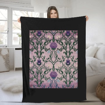 Discover Rustic floral ,vintage pattern,Art nouveau, chic, Plus Size Fleece Blankets