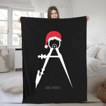 Discover Architect Compass Christmas Santa Hat Students Plus Size Fleece Blankets