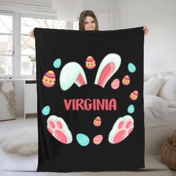 Discover Virginia Easter 2022 Idea Family Toddler Boy Fleece Blankets
