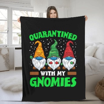 Discover Funny Christmas Gnomes Quarantine 2020 Xmas Fleece Blankets