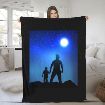 Discover Dad And Son | Father And Son Fleece Blankets