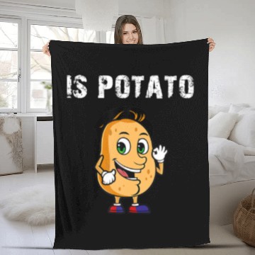 Discover IS POTATO - As Seen On Late Night Television Fleece Blankets