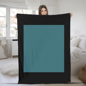 Discover Peacock Blue (Dark Teal or Deep Aqua) Solid Color Fleece Blankets