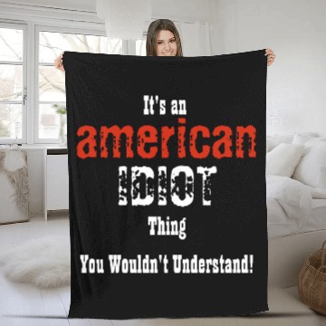 Discover American Idiot Hooded Sweat Fleece Blankets